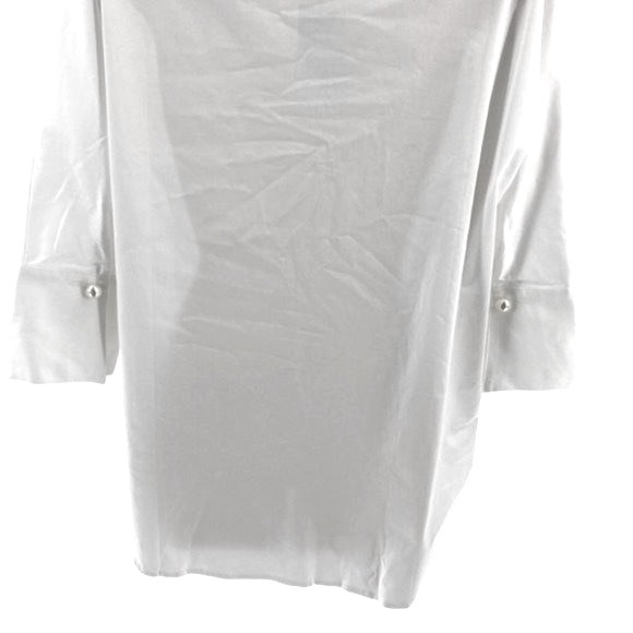 Tuckernuck | NEW Blanc Willow Three-quarter Sleeve Blouse in White Size M - Picture 8 of 9